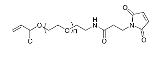 AC-PEG-Mal；Acrylate-PEG-Maleimide；α-丙烯酸酯基-ω-马来酰亚胺基聚乙二醇