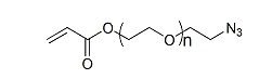 AC-PEG-N3；Acrylate-PEG-Azide；α-丙烯酸酯基-ω-叠氮基聚乙二醇