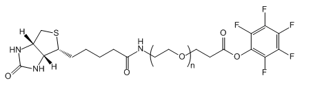 Biotin-PEG-PFP；生物素-聚乙二醇-五氟苯酯；Biotin-PEG-Pentafluorophenyl ester