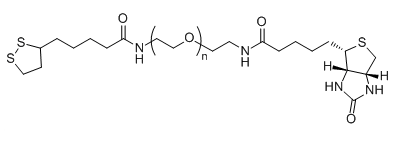 LA-PEG-Biotin；硫辛酸-聚乙二醇-生物素；Lipoic acid-PEG-Biotin