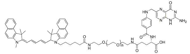 CY5.5-PEG-FA；CY5.5-PEG-Folic Acid；CY5.5-聚乙二醇-叶酸