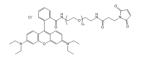 RB-PEG-Mal；Rhodamine B-PEG-Maleimide；羅丹明B-聚乙二醇-馬來酰亞胺