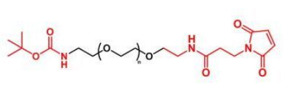 BOC-NH-PEG-MAL；叔丁氧羰基聚乙二醇马来酰亚胺；MAL-PEG-NH-BOC