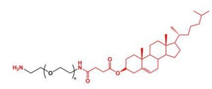 NH2-PEG-Cholesterol; Cholesterol-PEG-NH2;氨基聚乙二醇胆固醇
