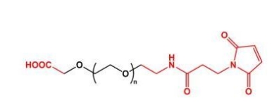 MAL-PEG-COOH Maleimide-PEG-COOH	羧基聚乙二醇马来酰亚胺