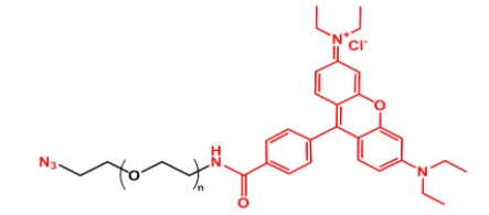 Rhodamine-PEG-N3 N3-PEG-Rhodamine  罗丹明聚乙二醇叠氮 