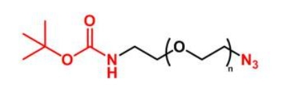BOC-NH-PEG-N3 N3-PEG-NH-BOC  叔丁氧羰基聚乙二醇叠氮