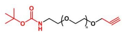 BOC-NH-PEG-Alkyne Alkyne-PEG-NH-BOC  叔丁氧羰基聚乙二醇炔