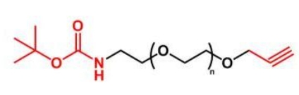 BOC-NH-PEG-Alkyne Alkyne-PEG-NH-BOC  叔丁氧羰基聚乙二醇炔