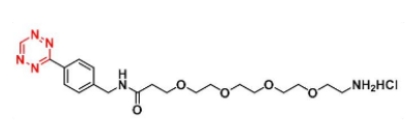 Tetrazine-PEG4-amine HCl salt  C20H31ClN6O5