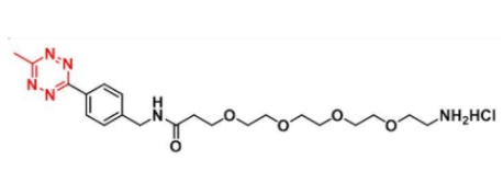 1802908-05-9 Me-Tetrazine-PEG4-amine HCl salt C21H33ClN6O5