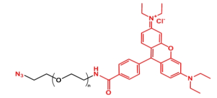 Rhodamine-PEG-N3 N3-PEG-Rhodamine 罗丹明B聚乙二醇叠氮
