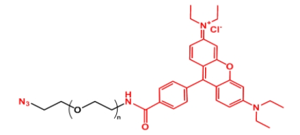 Rhodamine-PEG-N3 N3-PEG-Rhodamine 罗丹明B聚乙二醇叠氮