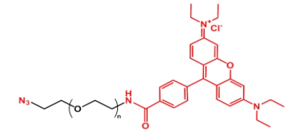 Rhodamine-PEG-N3 N3-PEG-Rhodamine 罗丹明B聚乙二醇叠氮