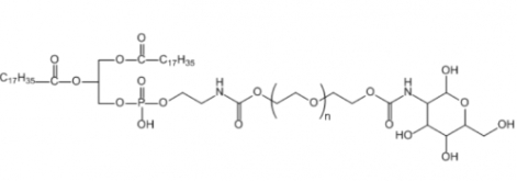 DSPE-PEG-Glucose 	磷脂-聚乙二醇-葡糖糖