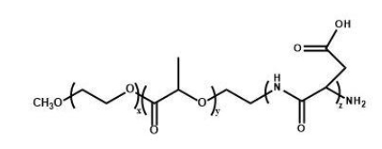 mPEG-PCL-PAsp 甲氧基聚乙二醇-聚己内酯-聚天冬氨酸