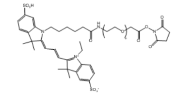 Cy3-PEG-NHS ester  Cy3-聚乙二醇-琥珀酰亚胺酯