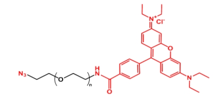  Rhodamine-PEG-N3 N3-PEG-Rhodamine   叠氮聚乙二醇罗丹明