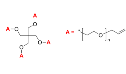  4-Arm PEG-allyl 4臂星形-聚乙二醇 末端双键