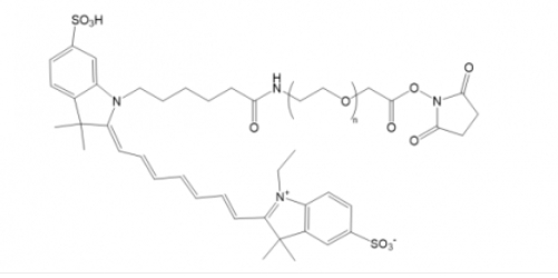 Cy7-PEG-NHS ester  ，Cy7-聚乙二醇-活性酯