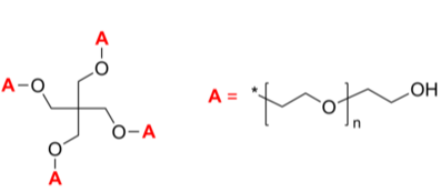 4-Arm PEG-OH 4臂星形-聚乙二醇-羟基 Poly(ethylene oxide), hydroxy-terminated 4-arm star polymer / Core: pentae