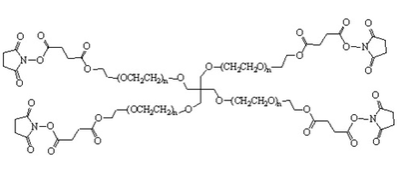 4臂星形-聚乙二醇-琥珀酰亚胺琥珀酸酯 4-Arm PEG-SS