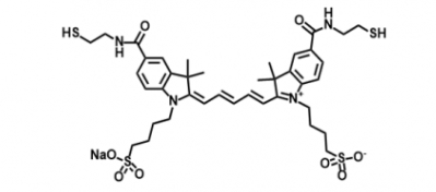diSulfo-Cy5 bis-Thiol 二磺酸基Cy5-二巯基 分子式 C39H51N4NaO8S4