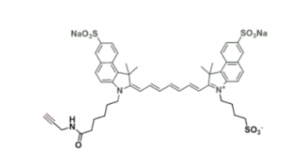 sulfo ICG-alkyne  水溶性吲哚菁绿-炔基 C48H51N3Na2O10S3