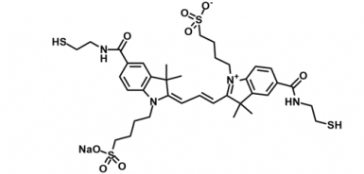diSulfo-Cy3 bis-Thiol；水溶性CY3 Bis SH