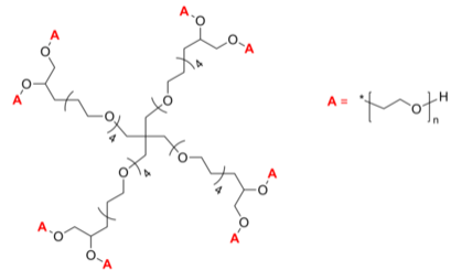 8-Arm PEG-OH 8臂星形-聚乙二醇-羟基 Poly(ethylene oxide), hydroxy-terminated 8-arm star polymer / Core: dipent