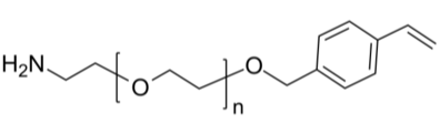 Styreomer-NH2 氨基-聚乙二醇-乙烯基苄基 末端双键