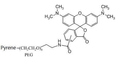 芘-聚乙二醇-罗丹明 Pyrene-PEG-Rhodamine PEG化芘衍生物