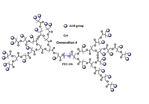 聚乙二醇-超支化树枝状酸 Dendro Acid-PEG-Dendro Acid