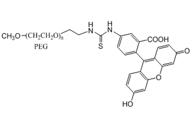 聚乙二醇-荧光素 荧光标记 mPEG-FITC