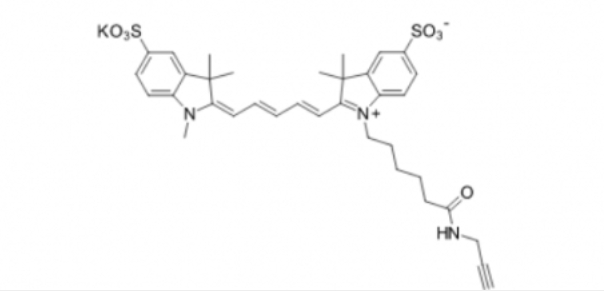 diSulfo-Cy5 alkyne(Ethyl)/水溶性Cy5 alkyne(Ethyl)/ 二磺酸基Cy5 炔基(乙基)