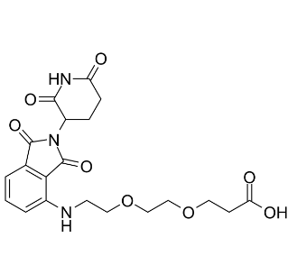 2140807-17-4，Pomalidomide-PEG2-COOH，PROTAC(蛋白降解靶向嵌合体)	