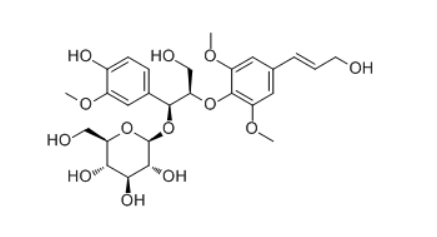  CAS ：412029-03-9  erythro-Guaiacylglycerol β-sinapyl ether 7-O-glucoside 