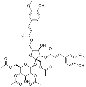 CAS：173614-59-0   2,4,6,1'-Tetra-O-acetyl-3',6'-di-O-feruloylsucrose