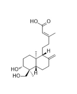 CAS ：99624-39-2  ent-3β,18-Dihydroxylabda-8(17),13E-dien-15-oic acid  