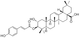 CAS ：35482-91-8  3-O-trans-p-Coumaroylmaslinic acid  3-O-反式对香豆酰基山楂酸