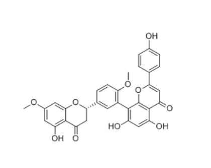 CAS ：873999-88-3  2,3-Dihydroamentoflavone 7,4'-dimethyl ether  2,3-二氢穗花杉双黄酮-7,4'-二甲醚