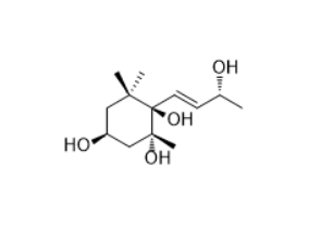  CAS ：680617-50-9  Megastigm-7-ene-3,5,6,9-tetraol 