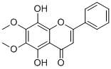 CAS ：73202-52-5   5,8-Dihydroxy-6,7-dimethoxyflavone  5,8-二羟基-6,7-二甲氧基黄酮