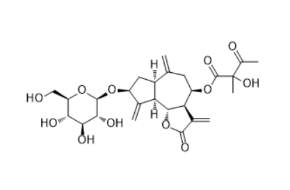  CAS ：93395-31-4  8β-(2-Hydroxy-2-methyl-3-oxobutyryloxy)glucozaluzanin C 