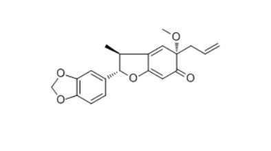   CAS ：57430-03-2  1,6-Dihydro-4,7'-epoxy-1-methoxy-3',4'-methylenedioxy-6-oxo-3,8'-lignan