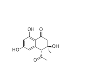 CAS ：263368-91-8   4-(trans)-Acetyl-3,6,8-trihydroxy-3-methyldihydronaphthalenone  