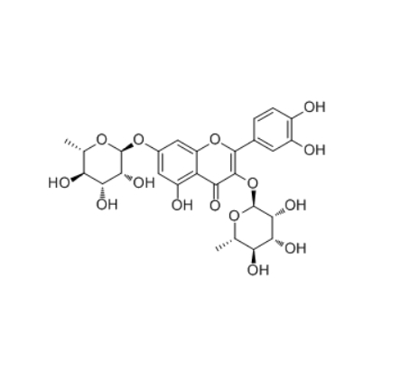  CAS ：28638-13-3    槲皮素-3,7-二-O-鼠李糖苷   Quercetin 3,7-di-O-rhamnoside 