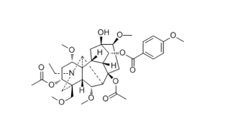 CAS ：80787-51-5  3-乙酰滇乌碱  3-Acetylyunaconitine   中试供应