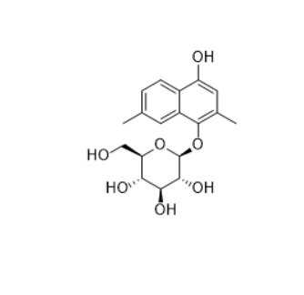 CAS ：839711-70-5  2,7-Dimethyl-1,4-dihydroxynaphthalene 1-O-glucoside   大包装