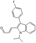 93957-50-7，(E)-3-[3'-(4''-氟苯基)-1'-异丙基-1H-吲哚-2''-基]-2-丙烯醛